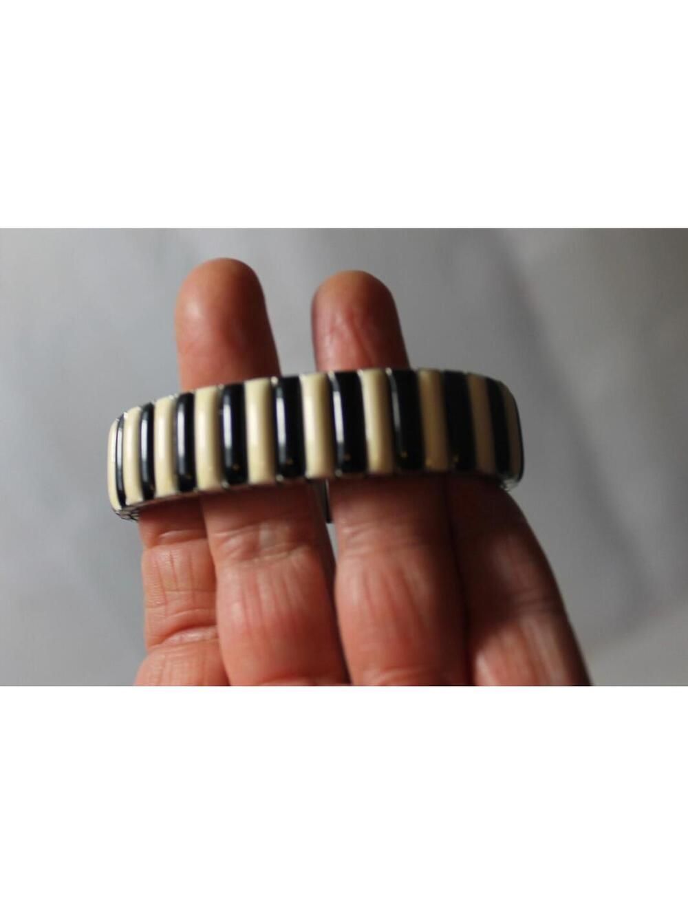 Vintage Stretch Piano Keys Bracelet